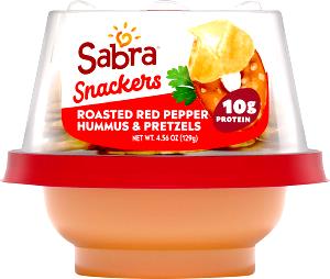 1 package (4.56 oz) Roasted Red Pepper Hummus with Pretzels