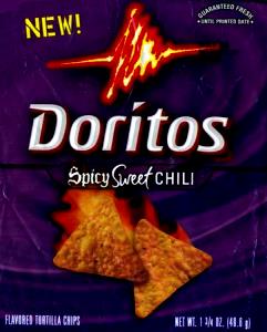 1 package (46.9 g) Spicy Sweet Chili Tortilla Chips (49.6g)