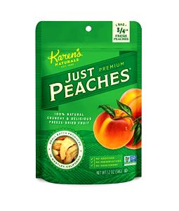 1 package (49 g) Peach Slices Freeze Dried Fruit