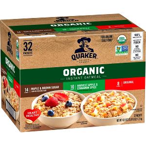 1 package (50 g) Organic Instant Oatmeal - Oats & Flax