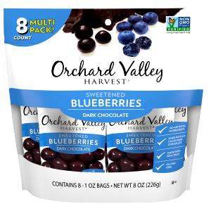 1 package (53 g) Sweetened Blueberries Dark Chocolate (53g)