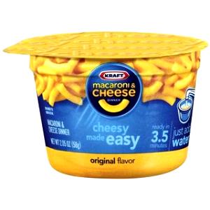 1 package (58 g) Macaroni & Cheese Cups