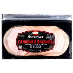 1 Package (6 Oz) Canadian-Style Bacon (Cured)