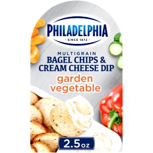 1 package (70.8 g) Multigrain Bagel Chips & Cream Cheese Dip - Chive & Onion