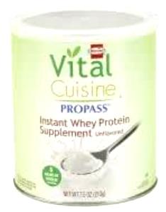 1 package (8 oz) Propass Instant Whey Protein Supplement