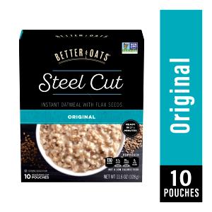 1 package (8 oz) Unsweetened Plain Steel Cut Oatmeal