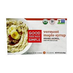 1 package (8 oz) Vermont Maple Syrup Oatmeal