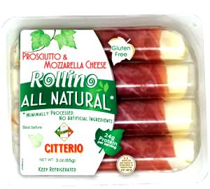 1 package (85 g) Dry-Cured Prosciutto, Mozzarella Cheese & Breadsticks