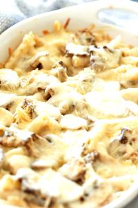 1 package (8.7 oz) Mushroom Chicken Alfredo Mini Bake