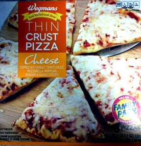 1 package (89 g) Thin Crust Pizza with Cheese