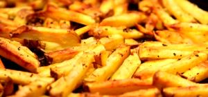 1 Package (9 Oz), Yields French Fried Potatoes (Fried, Cottage Cut, Salt Added, Frozen)