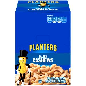 1 Package Cashews, Salted