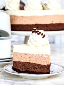 1 Package Cheesecake, Triple Chocolate Cheesecake