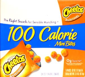 1 package Cheetos Asteroids Cheese Flavored Snacks 100 Calorie Mini Bites