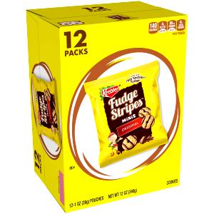 1 Package Fudge Stripes, Mini