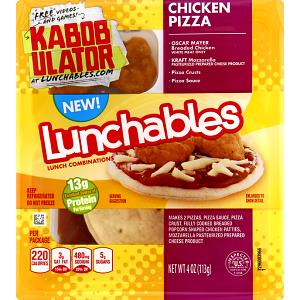 1 package Lunchables Chicken Pizza