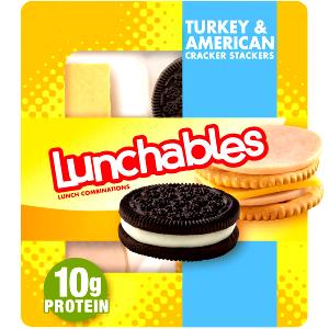 1 package Lunchables Cracker Stackers Turkey & American