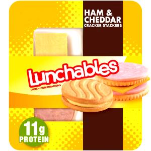 1 package Lunchables Ham & Cheddar with Vanilla Creme Cookies