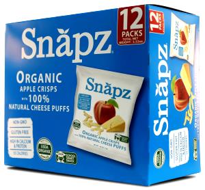 1 package Organic Apple Crisps with Cheese Puffs