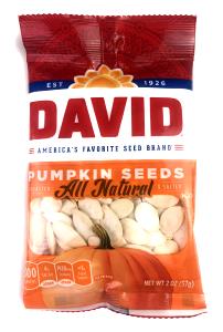 1 Package Pumpkin Seeds, All Natural - 2.25 Oz. Bag