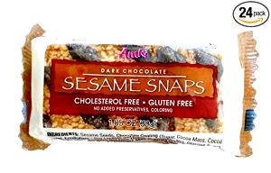 1 package Sesame Snaps with Dark Chocolate