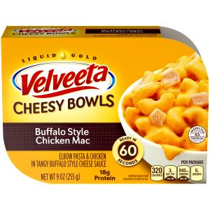 1 package Velveeta Cheesy Bowls Buffalo Style Chicken Mac