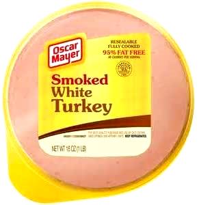 1 Package White Turkey Lunchmeat, Select, Smoked