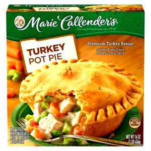1 Package Yields Frozen Entree Turkey Pot Pie
