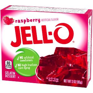 1 packet (0.755 g) Raspberry Gelatin
