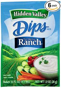 1 packet (1 oz) Ranch Dressing