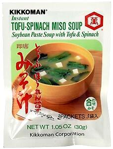 1 packet (10 g) Instant Tofu-Spinach Miso Soup