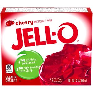 1 packet (12 g) Cherry Gelatin