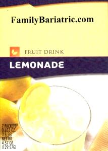 1 packet (18.5 g) Lemonade Fruit Drink