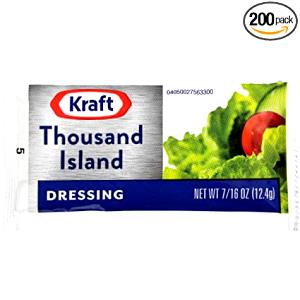 1 packet (2 oz) Thousand Island Dressing