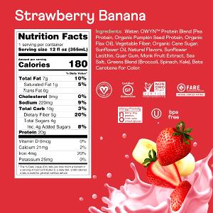 1 packet (20 g) Protein - Strawberry Banana