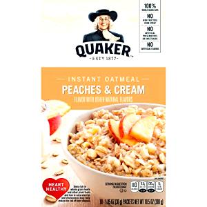 1 packet (27 g) Oatmeal with Peaches-n-Cream