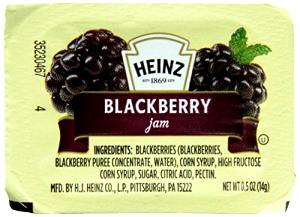 1 packet (28 g) Blackberry Jam