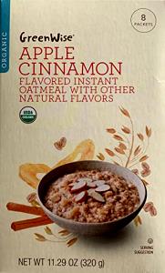 1 packet (28 g) GreenWise Organic Original Instant Oatmeal