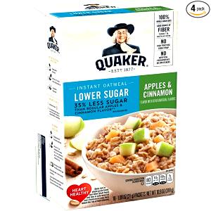 1 packet (31 g) Instant Oatmeal - Low Sugar Apples & Cinnamon