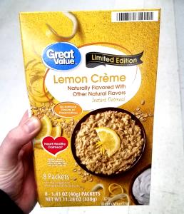 1 packet (40 g) Lemon Creme Instant Oatmeal
