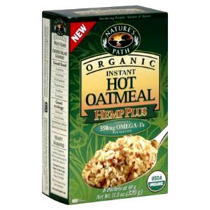 1 packet (40 g) Organic Instant Hot Oatmeal - Hemp Plus