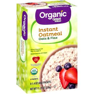 1 packet (40 g) Organic Oats and Flax Instant Oatmeal