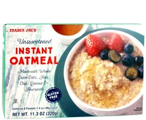 1 packet (40 g) Unsweetened Instant Oatmeal