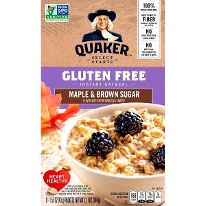 1 packet (43 g) Gluten Free Instant Oatmeal - Maple & Brown Sugar