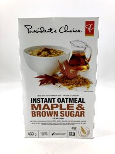 1 packet (43 g) Maple & Brown Sugar Oatmeal