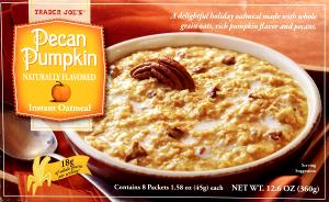 1 packet (45 g) Pecan Pumpkin Instant Oatmeal