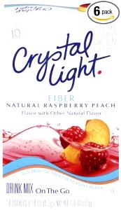 1 packet (5 g) On The Go Fiber Natural Raspberry Peach Drink Mix
