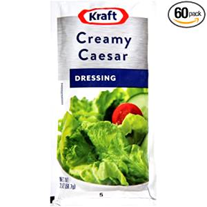 1 packet (57 g) Caesar Salad Dressing