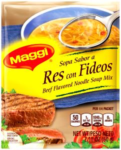 1 Packet Beef Noodle Mix Soup (Dry, Dehydrated)