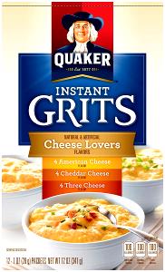 1 Packet, Dry, Yields Instant Grits with Cheese
